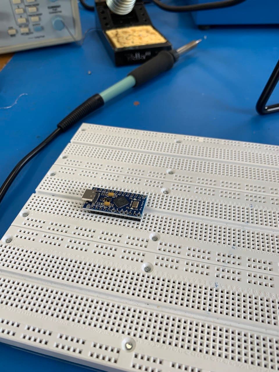 Soldering headers on microcontrollers