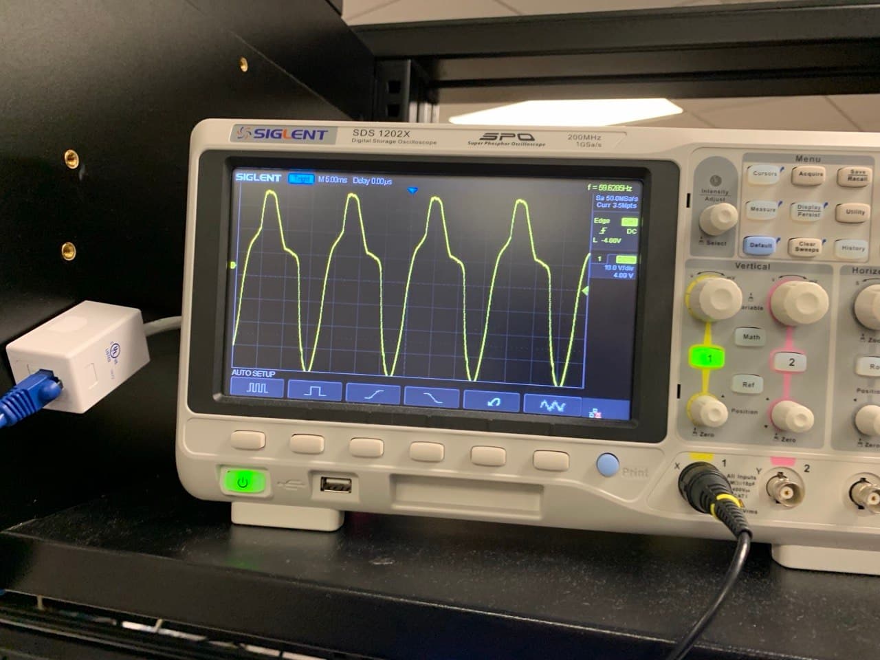 Oscilloscope capture during bring-up